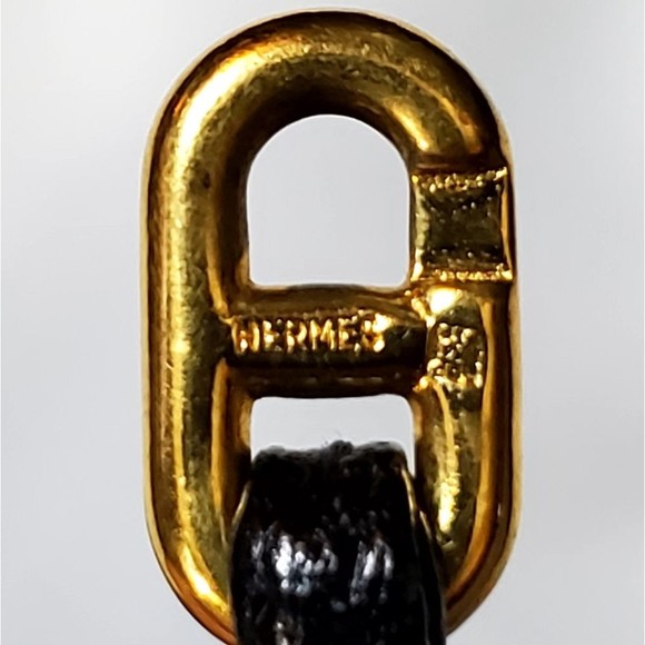 Rare Hermes Vintage Chevre de Coromandel Vespa Pouch Noir Black - Picture 9 of 12